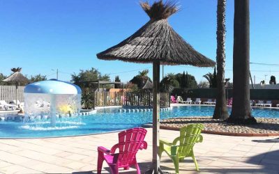 Piscine chauffée camping Le Galet